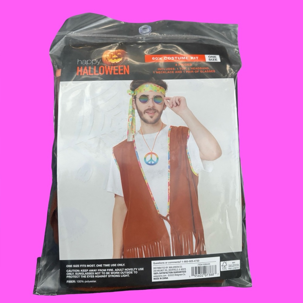 60s Costume Kit - Brown